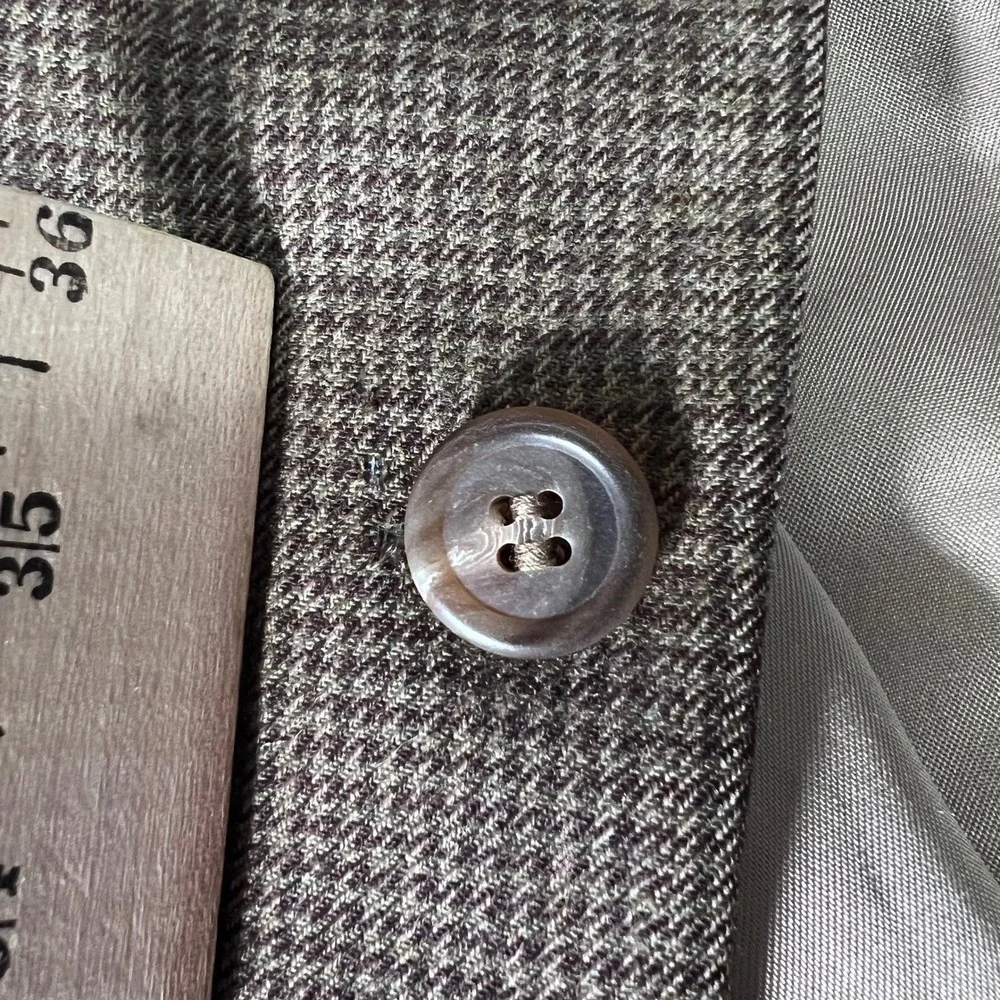 Polo Ralph Lauren University Club Blazer Mens 44 Brown Glen Plaid Wool Jacket